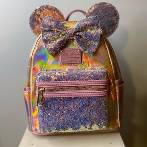 *NEW* PINK CHROME SEQUENCED LOUNGE FLY BACKPACK